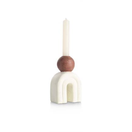 Coco Maison Lot kandelaar H15,5cm Creme